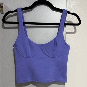 Zara Lavender Cropped Tank Top